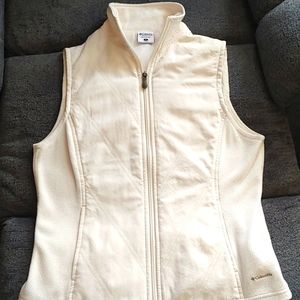 Columbia cream colored vest. Size small